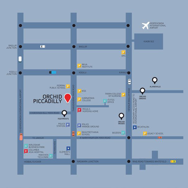 ORCHID PICCADILLY 2.5 BHK 1371sqft
