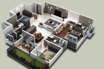 Purva Zenium 3 BHK Apartments